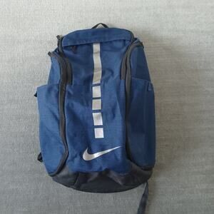 Nike Hoops Elite Backpack Blue Multi Zip Pockets Shoe Storage Basketball School